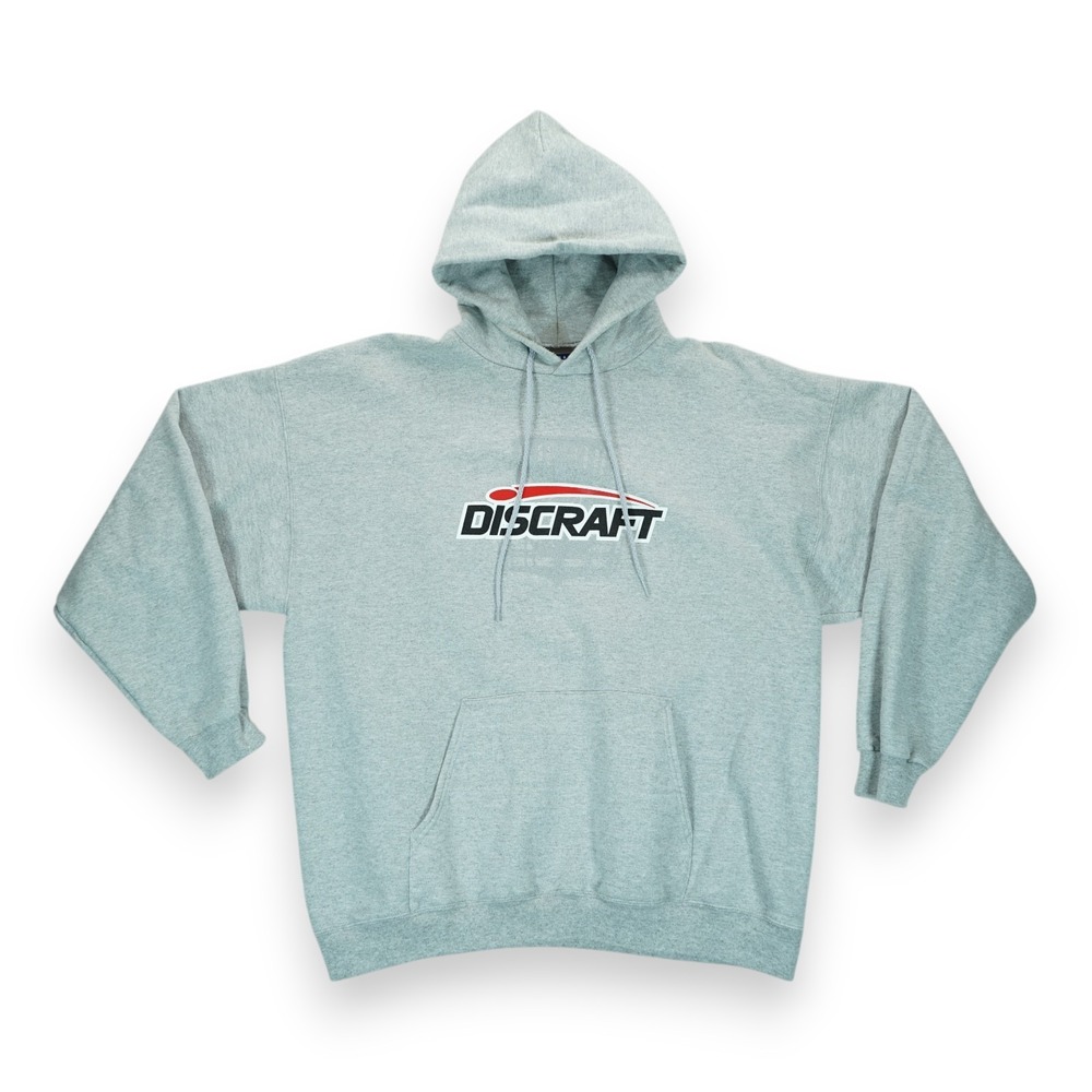 Vintage Ultimate Hanes Print Pro Discraft Boats Logo Men's Hoodie XL Gray